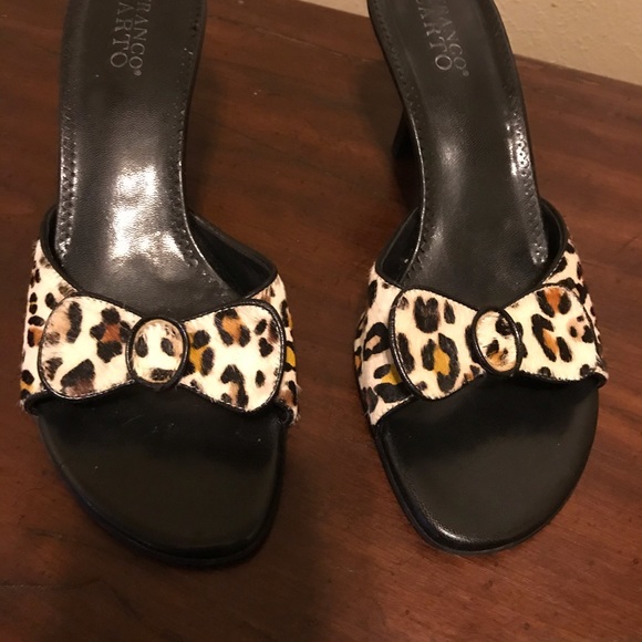 Franco Sarto Animal Print Mule Size 10 - Picture 2 of 5
